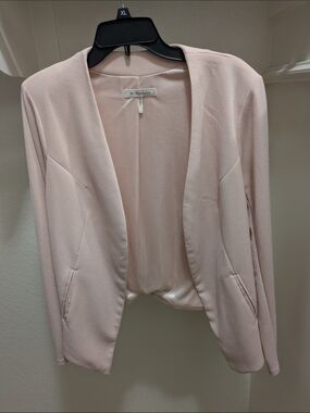 BCBGeneration Pale Blush Lightweight Open-Front Jacket